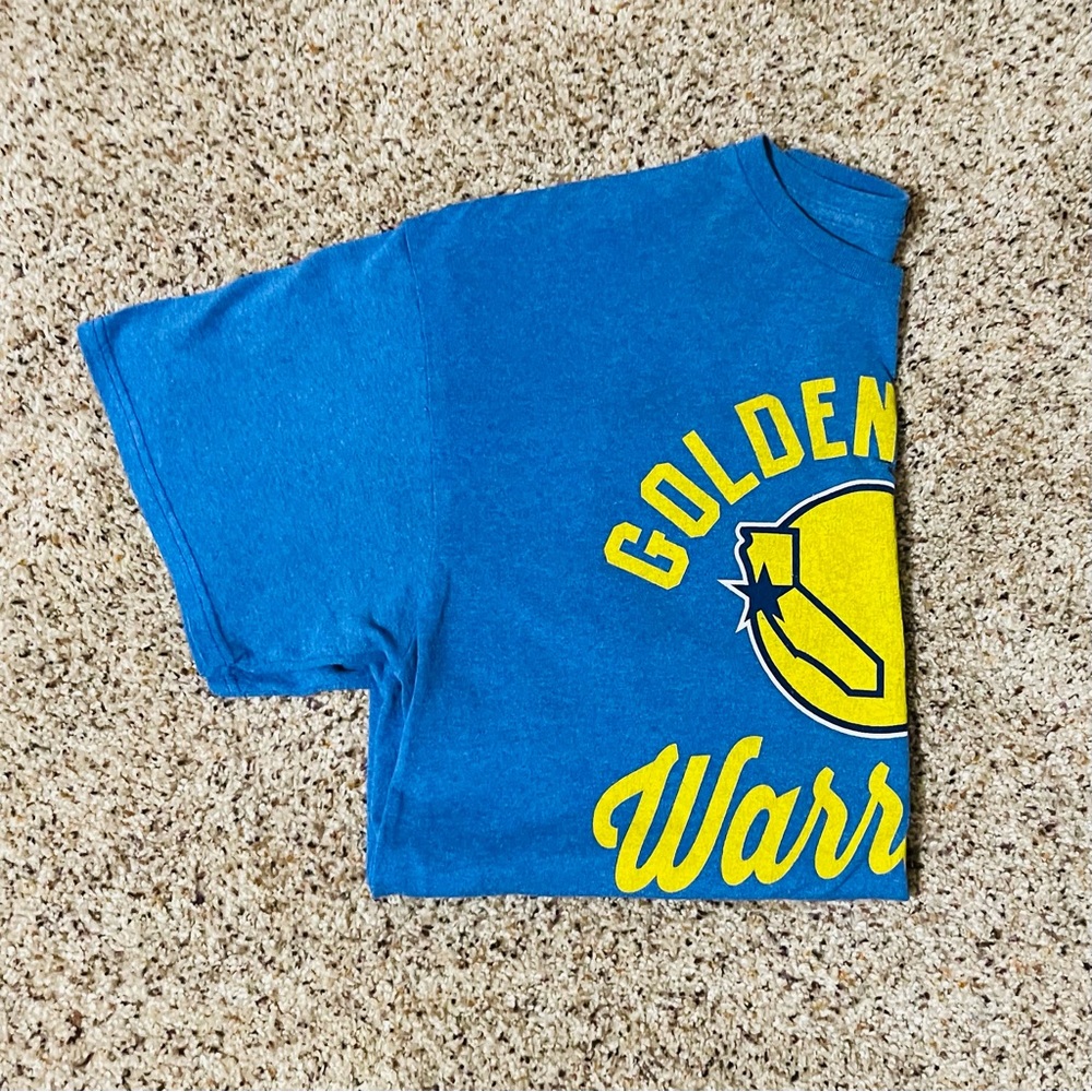 NBA Golden State Warriors Men’s Heather Blue Tee Shirt - Picture 4 of 5